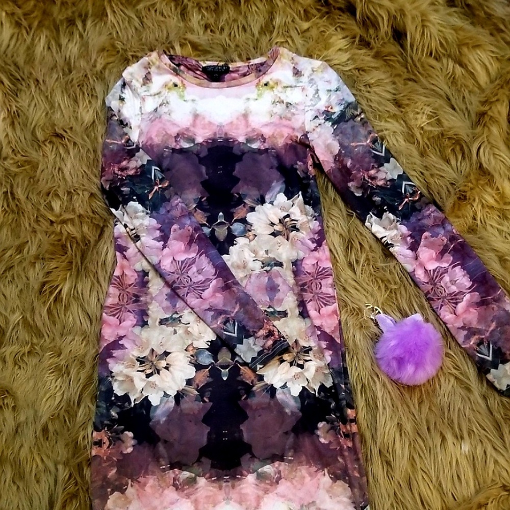 Topshop Soft Bodycon Dress, Size 6